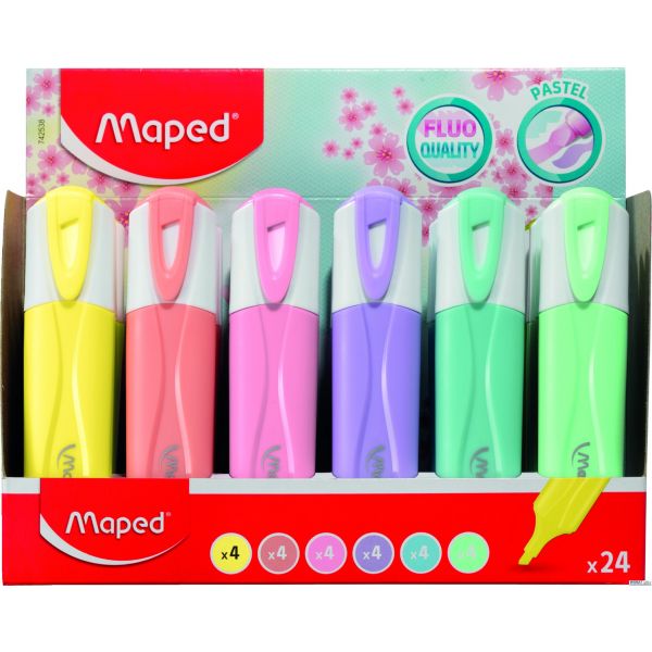 Маркери Текст Maped: Fluo Peps Pastel