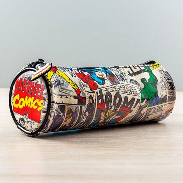 MARVEL COMICS AVENGERS BARREL PENCIL CASE
