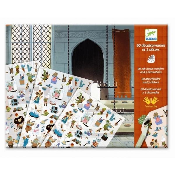 Комплект за декорация с ваденки Medieval Tales. Възраст: 4-8 год. /DJ09561/, “Djeco“