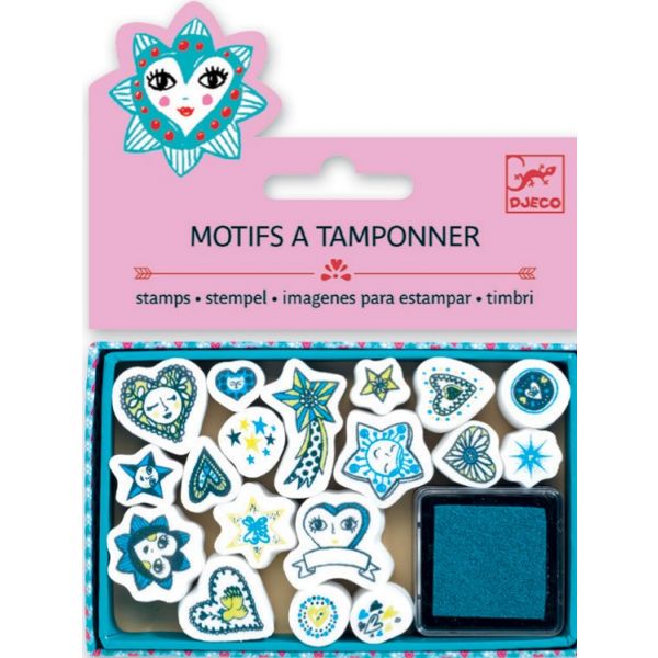 Мини детски печати Hearts and Stars. Възраст: 6+ год. /DJ09794/, “Djeco“