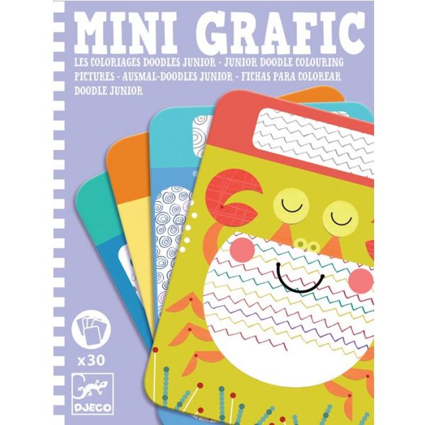 Мини игри за оцветяване Junior Doodle. Възраст: 6-10 год. /DJ05387/ “Djeco“