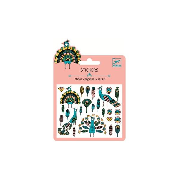 Мини стикери Feathers and Peacocks. /DJ09765/, “Djeco“