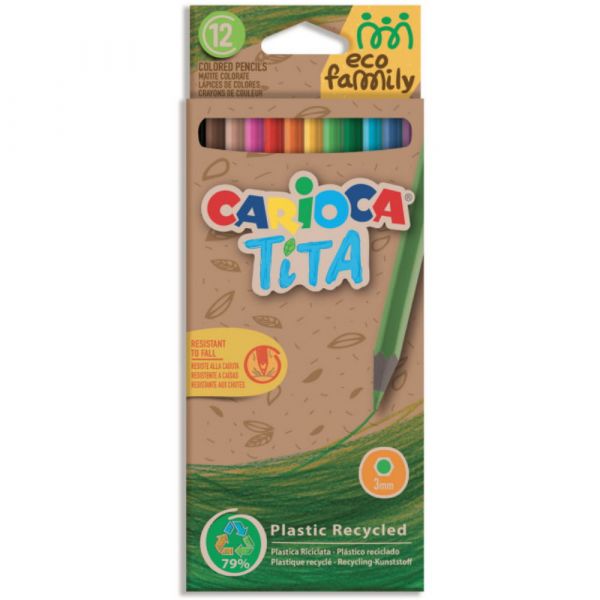 Моливи CARIOCA EcoFamily TITA 12 цвята