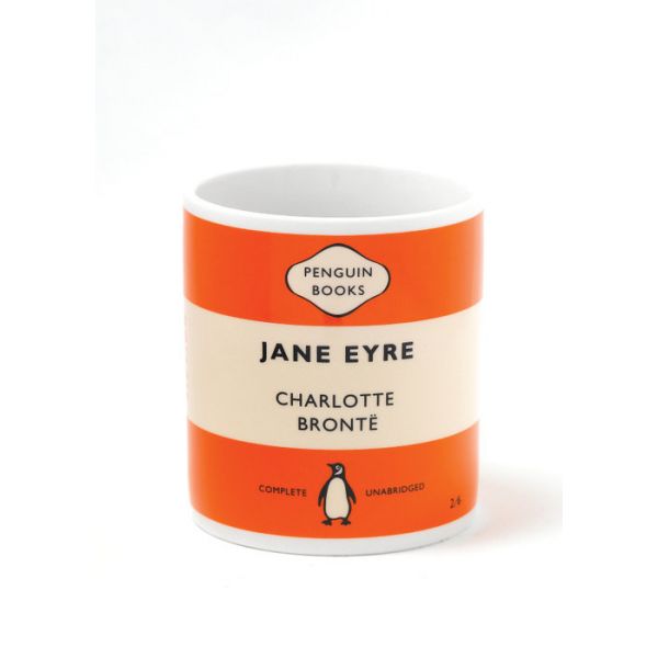 MUG JANE EYRE - Charlotte Bronte. Orange