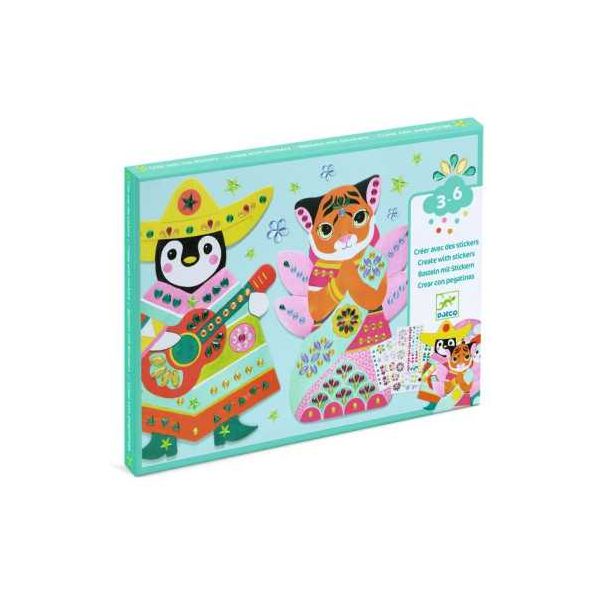 Направи колажи с кристали животни. Възраст: +3 год. /DJ00091/