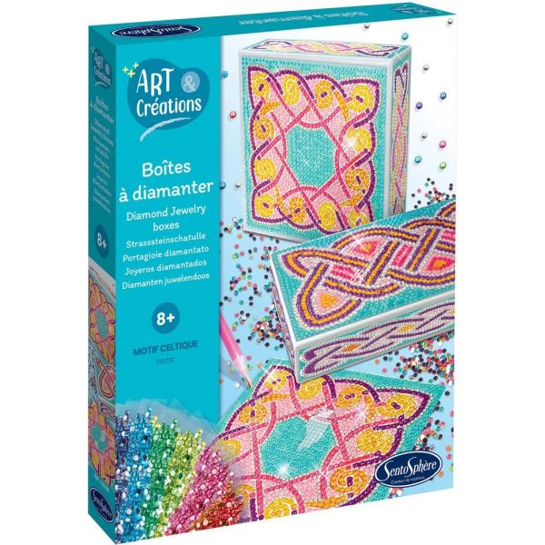 Направи кутии с цветни камъчета келтски мотиви. Възраст: +8. /32550/