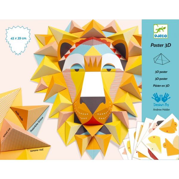 Направи от хартия 3D постер The king. Възраст: +8 год.. /DJ09447/, “Djeco“