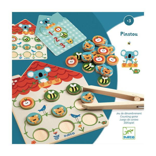 Образователна игра за броене и ловкост Pinstou. Възраст 3+ /DJ01627/