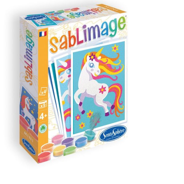 Оцвети с цветен пясък еднорози. Възраст: 4+ год. /8104/