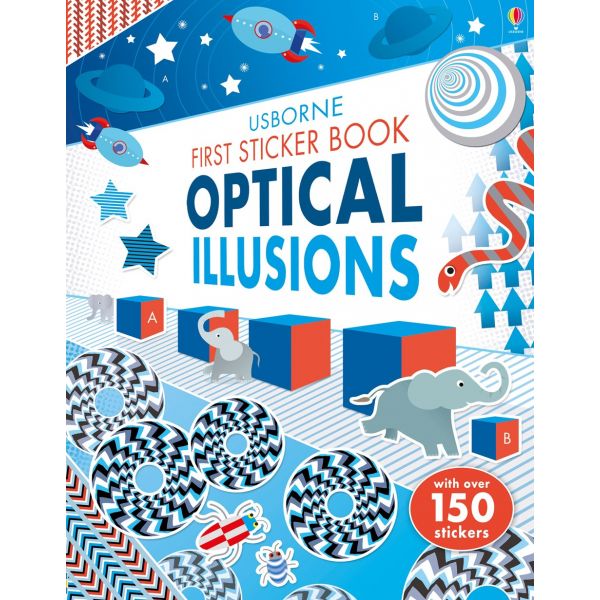 OPTICAL ILLUSIONS. “First Sticker Books“