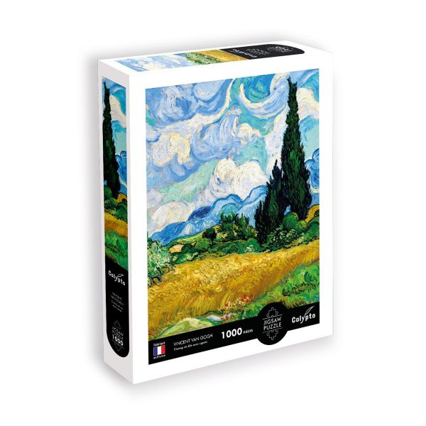 Пъзел Пшеничено поле с кипариси Ван Гог. Възраст: 7+ год. /7014/