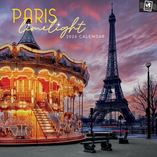 Paris Limelight. 16-Month Square Wall Calendar 2026