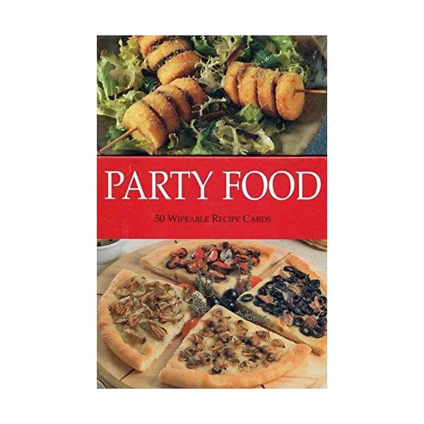 PARTY FOOD: 50 Wipeable Recipe Cards.