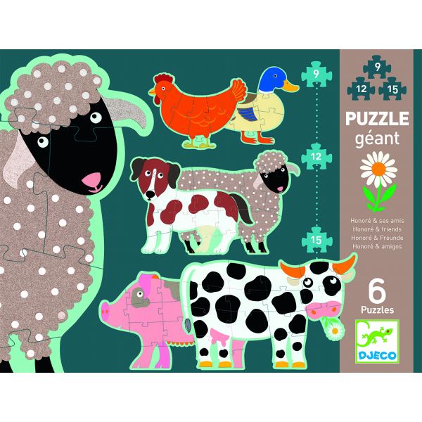 Пъзел Гигант Honore & Friends. 72 части. Възраст: +3 год. /DJ07112/, “Djeco“