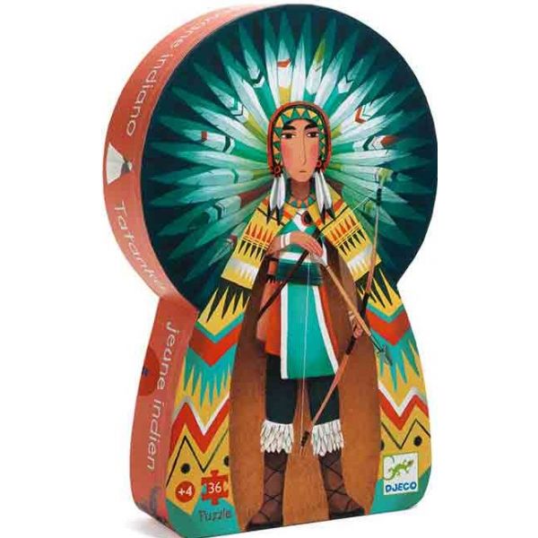 Пъзел Tatanka, Young Indian. 36 части. Възраст: +4 год. /DJ07224/, “Djeco“