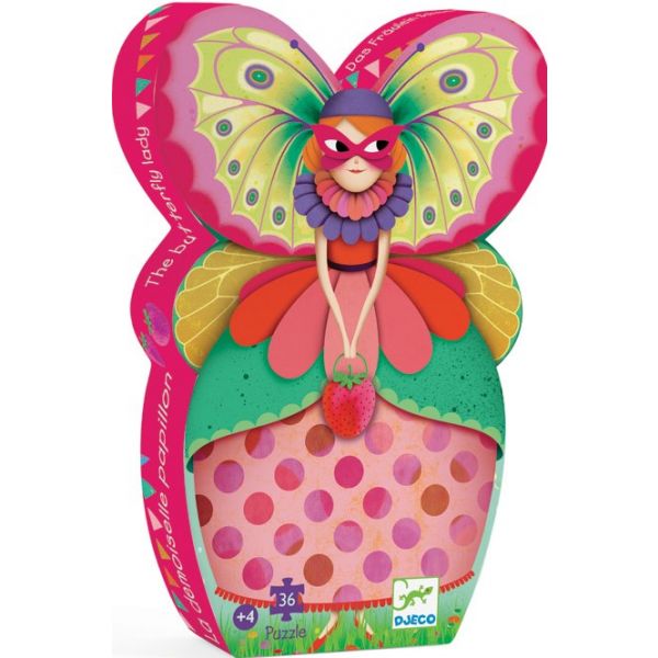 Пъзел The Butterfly Lady. 36 части. Възраст: +4 год. /DJ07234/, “Djeco“