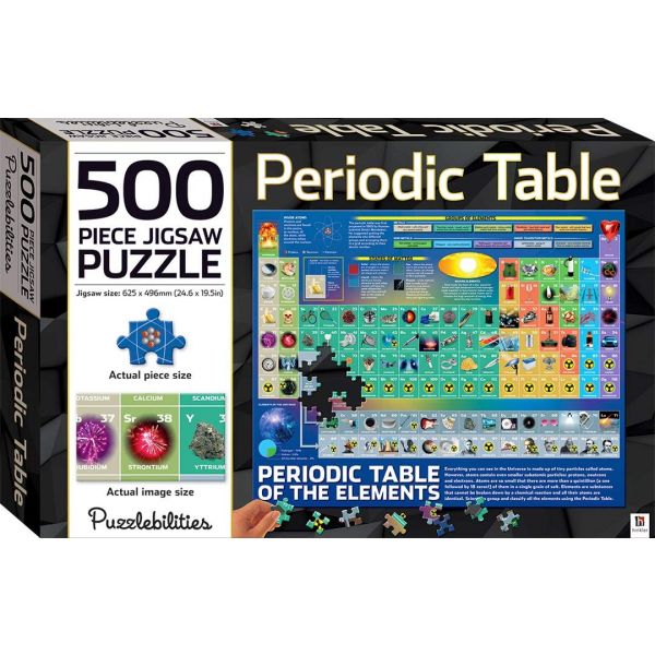 Periodic Table: Book and 500 Piece Jigsaw Puzzle