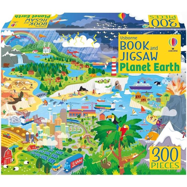 PLANET EARTH. 300 Pieces. “Book and Jigsaw“