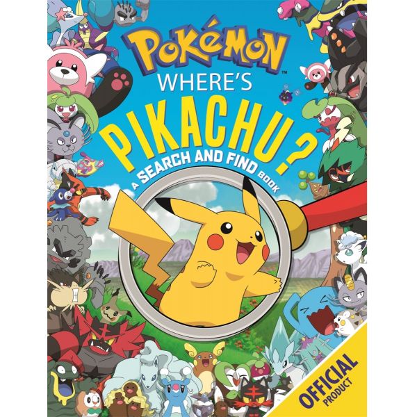 WHERE`S PIKACHU? A SEARCH AND FIND BOOK: Official Pokemon