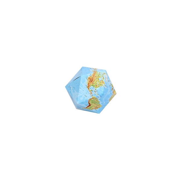 Природна карта на света Икосеадър + подарък карт