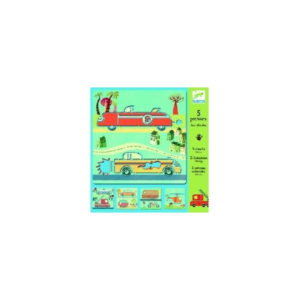 Шаблони Vehicules. 5 бр. Възраст: + 3 год. /DJ08