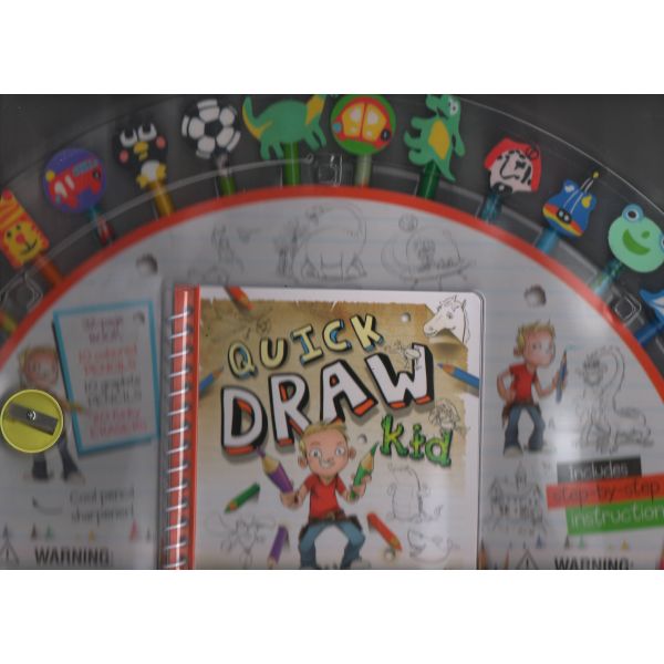 QUICK DRAW KID: 20 Pencil Eraser Set