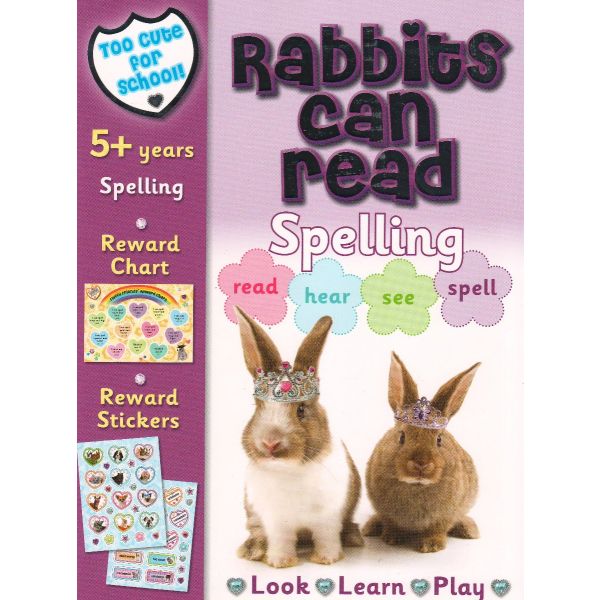 RABBITS CAN READ. “Too Cute for School“