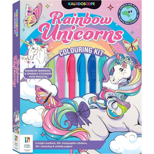 Rainbow Unicorns. Colouring Kit