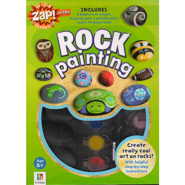 ROCK PAINTING. “Zap! Extra“