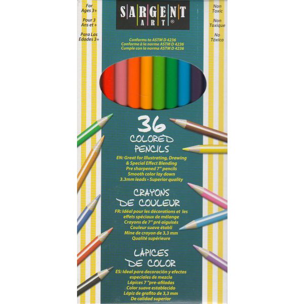 SARGENT ART 36 COLORED PENCILS