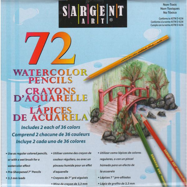 SARGENT ART 72 WATERCOLOR PENCILS