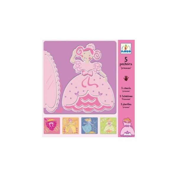 Шаблони Princesses. 5 бр. Възраст: 5 - 8 год. /D