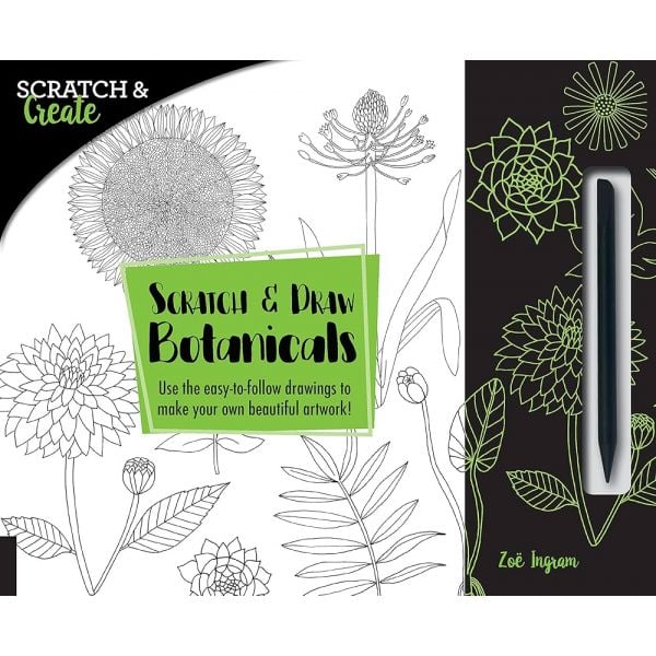Scratch and Draw Botanicals