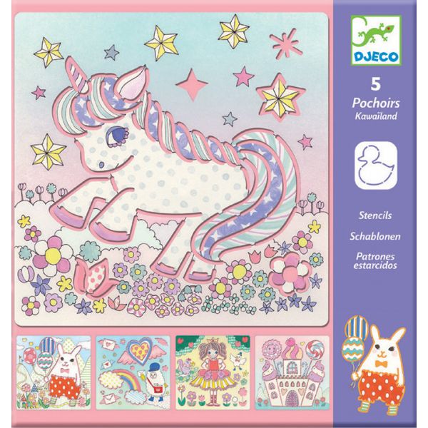 Шаблони Kawailand. 5 бр. Възраст: 4-8 год. /DJ08862/, “Djeco“