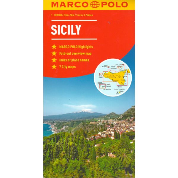 SICILY. “Marco Polo Map“