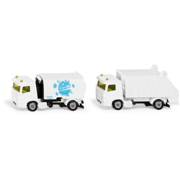 1687 Играчка Municipal Set Road Sweeper And Garbage Truck