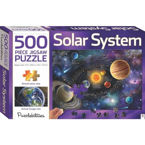 Solar System: Book and 500 Piece Jigsaw Puzzle