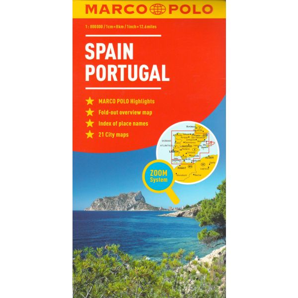 SPAIN, PORTUGAL. “Marco Polo Map“
