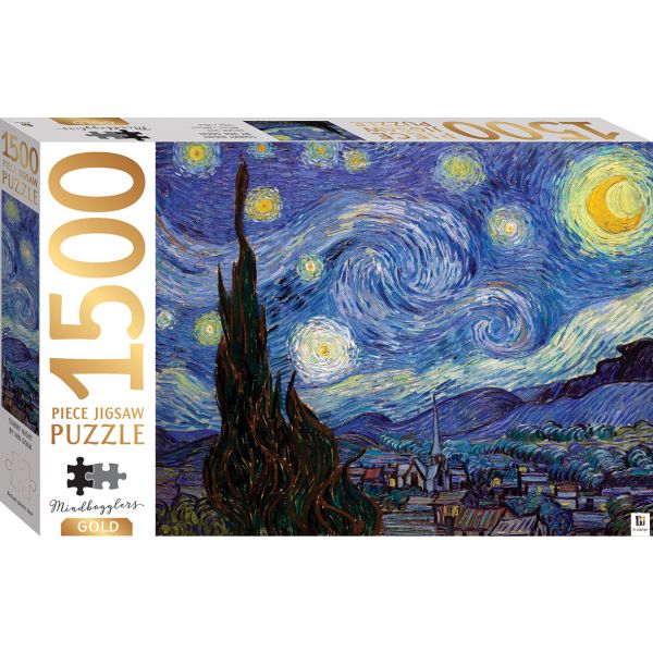 Starry Night by Van Gogh: 1500 Piece Jigsaw Puzzle