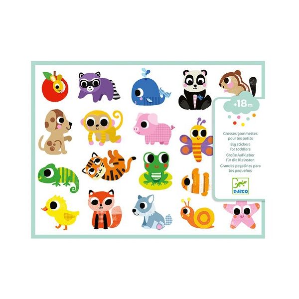 Стикери Baby Animals. Възраст: +18 месеца. /DJ09084/, “Djeco“