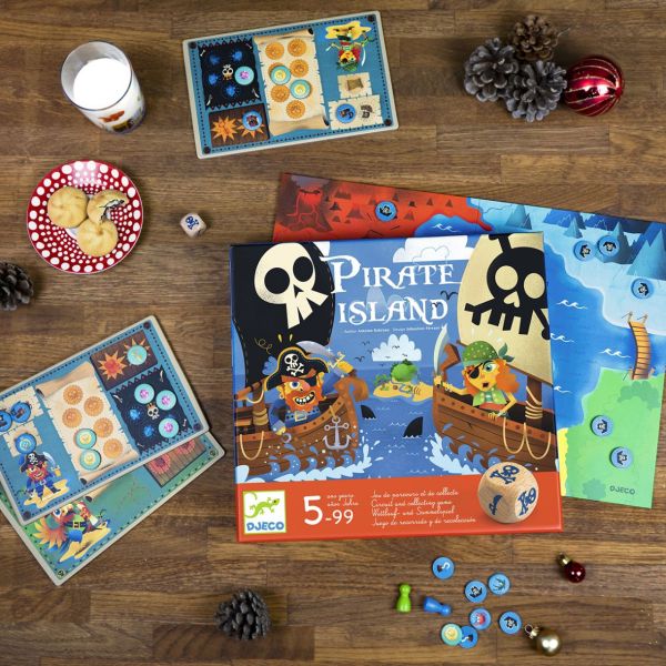 Стратегическа игра пиратски остров. Възраст: 8-99 год. /DJ08595/, “Djeco“