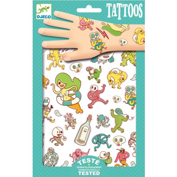 Татуировки Crazy Characters. Възраст: 3+ год. /DJ09583/, “Djeco“