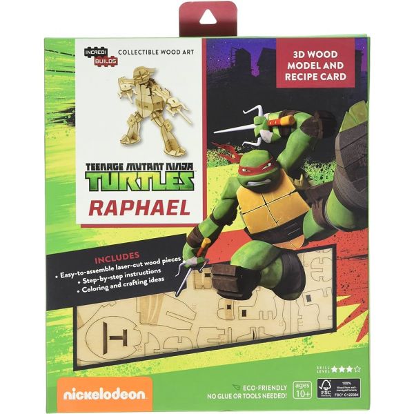 TEENAGE MUTANT NINJA TURTLES: RAPHAEL 3D WOOD MODEL