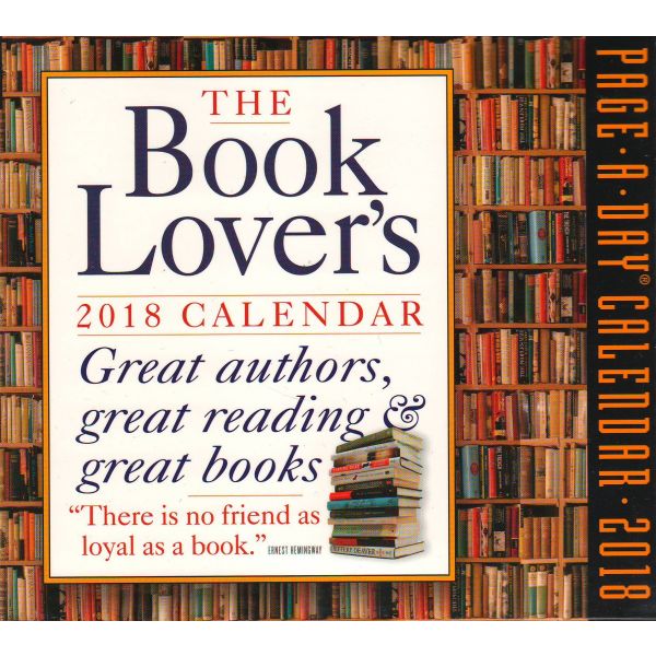 THE BOOK LOVER`S PAGE-A-DAY CALENDAR 2018