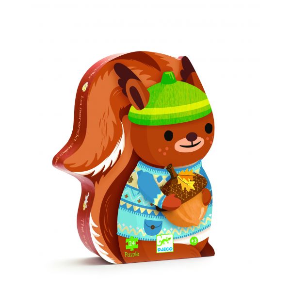 Пъзел The Squirrel`s Snack. 24 части. Възраст: +3 год. /DJ07218/, “Djeco“