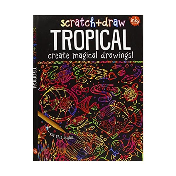 SCRATCH & DRAW TROPICAL: Create Magical Drawings