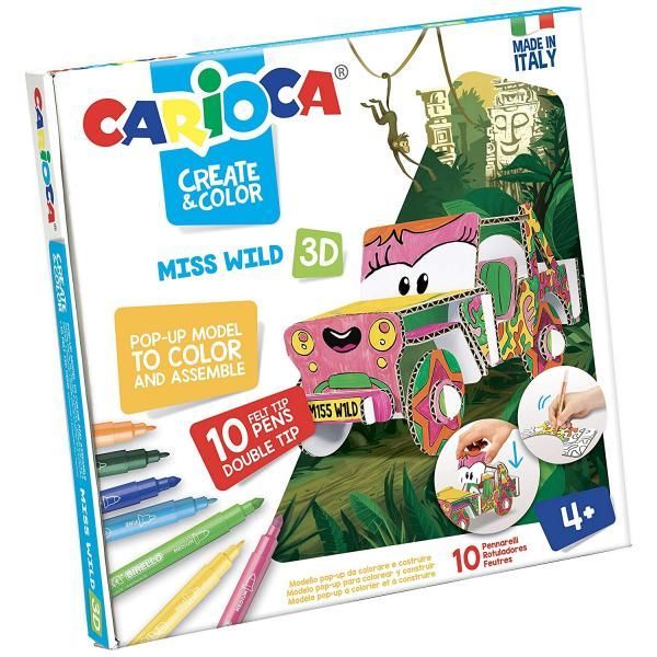Творчески комплект Carioca Create & Color. Сафари Джип 3D