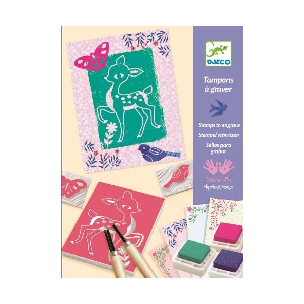 Комплект за линогравюра Natural Settings. Възраст: 8-14 год. /DJ08606/, “Djeco“