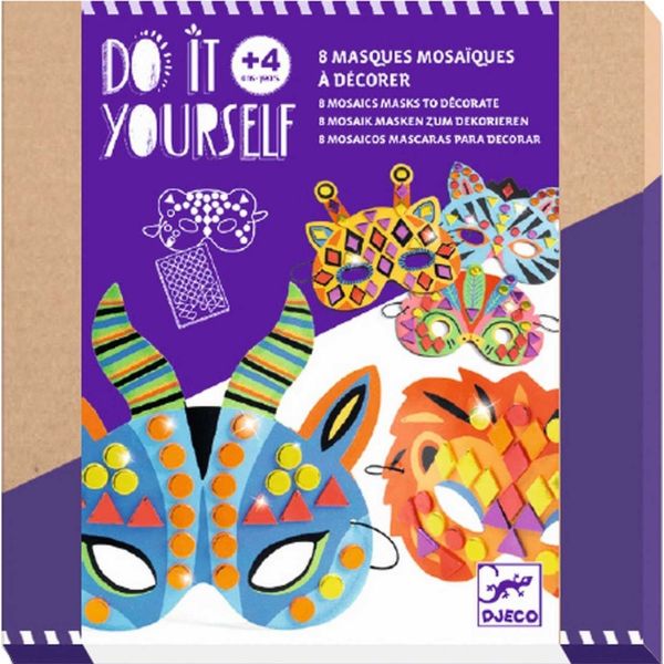 Комплект направи маска Jungle Animals. Възраст: 4+ год. /DJ07900/, “Djeco“