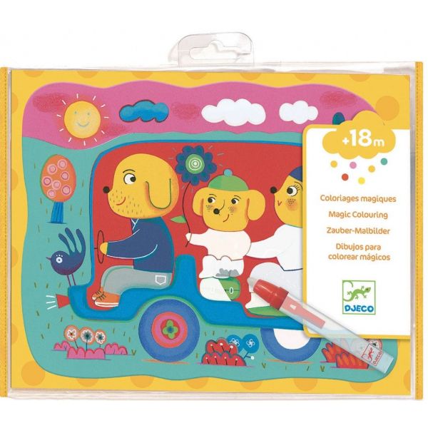 Комплект оцвети картини с вода Magic Scribbles. Възраст: +18m. /DJ09066/